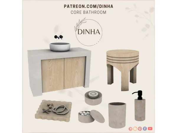 Alpha Core Bathroom - The Sims 4 Custom Content