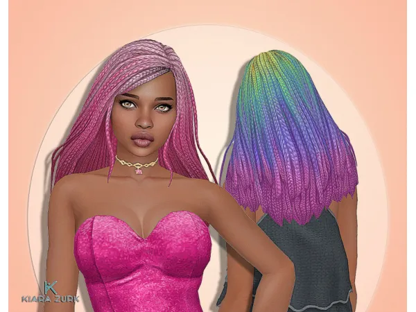 Maxis Match Kelly Hairstyle Ombre - The Sims 4 Custom Content