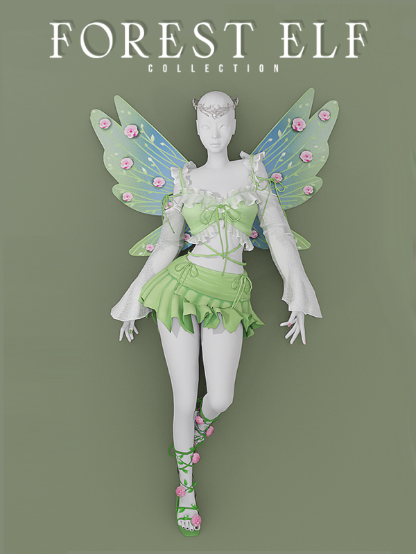 Mix Forest Elf Collection [5 Items] by simsfinds - The Sims 4 Custom Content