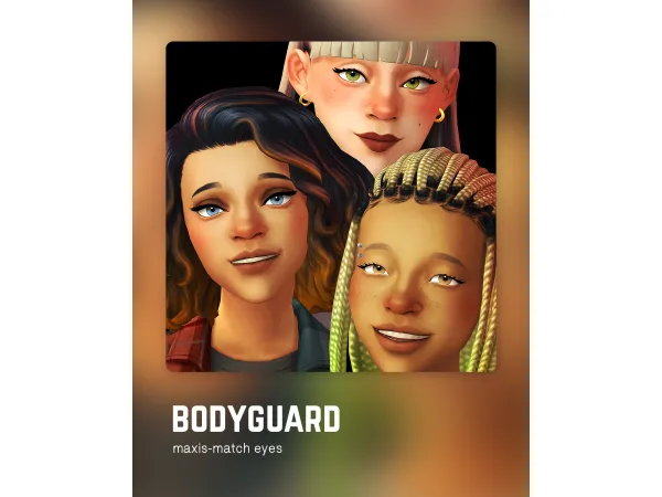 Maxis Match bodyguard eye defaults by littlefallsnook - The Sims 4 Custom Content