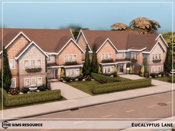 Alpha Eucalyptus Lane - The Sims 4 Custom Content