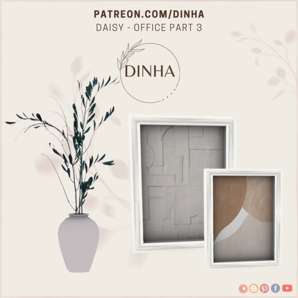 Mix Daisy Office Part 3 by dinhagamer - The Sims 4 Custom Content
