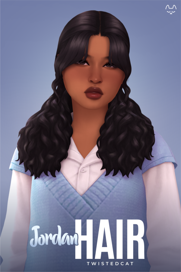 Maxis Match Jordan Hair(Download) by simsfinds - The Sims 4 Custom Content