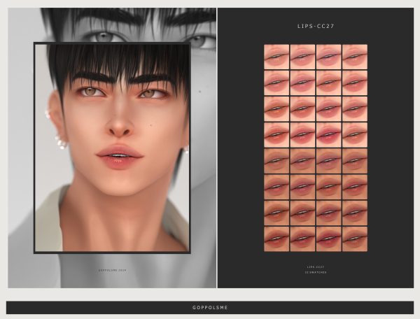 Alpha GPME GOLD Lips CC27 by simsfinds - The Sims 4 Custom Content