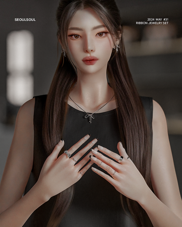 Alpha SIMS4 Jewelry 2024 31 Jewelry Set by simsfinds - The Sims 4 Custom Content