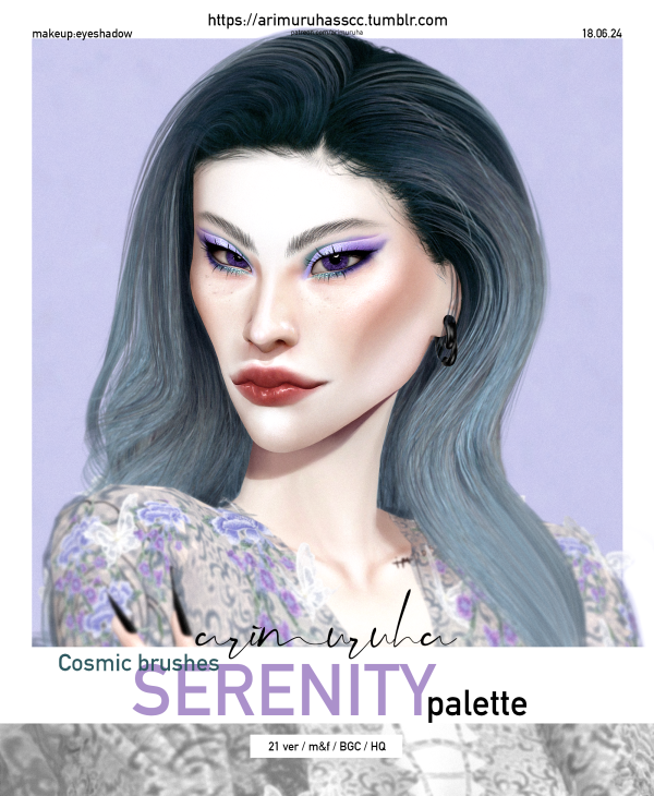 Mix arimuruha COSMIC BRUSHES SERENITY Palette by simsfinds - The Sims 4 Custom Content