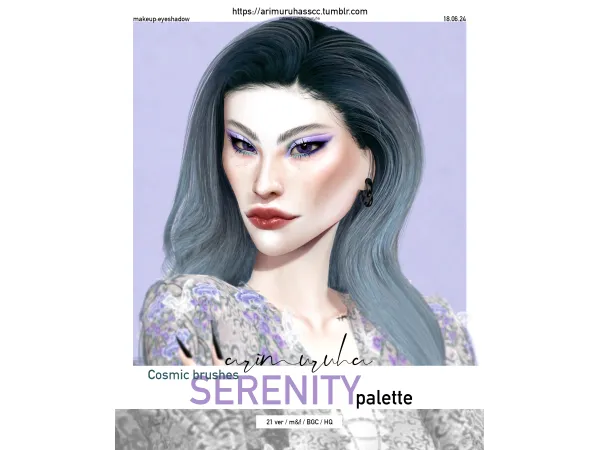 Mix arimuruha COSMIC BRUSHES SERENITY Palette by arimuruha - The Sims 4 Custom Content
