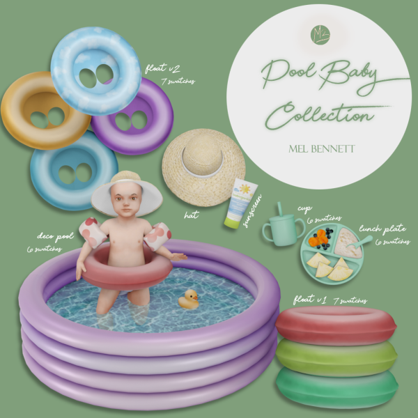 Mix Pool Baby Collection by melbennett - The Sims 4 Custom Content