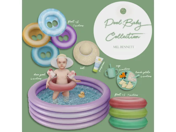 Mix Pool Baby Collection - The Sims 4 Custom Content