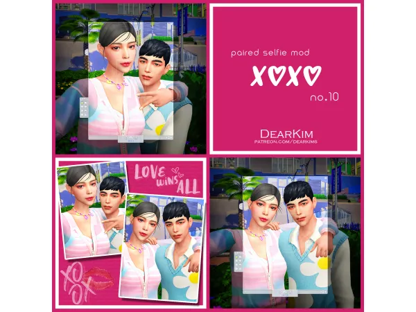 Mix [PairedSelfie] XX 10 by dearkims - The Sims 4 Custom Content