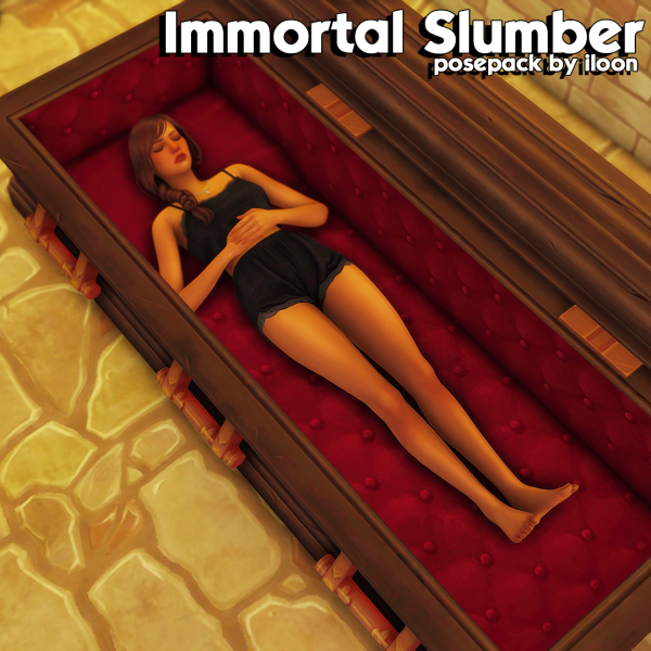 Mix Immortal Slumber pose pack by simsfinds - The Sims 4 Custom Content