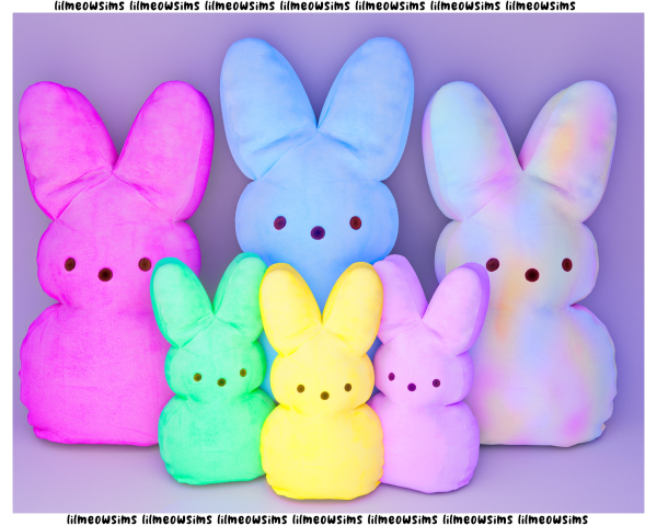 Mix Peep Stuffed Animal Light by simsfinds - The Sims 4 Custom Content
