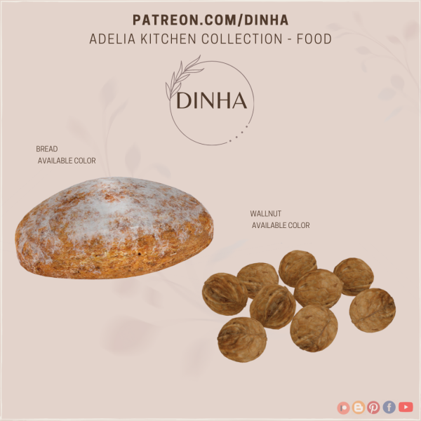 Mix Adelia kitchen Collection Food by dinhagamer - The Sims 4 Custom Content