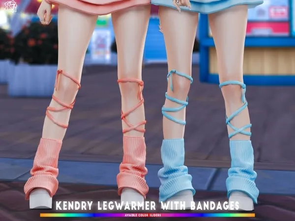 Alpha Kendry Legwarmer with bandages Acc brsims - The Sims 4 Custom Content