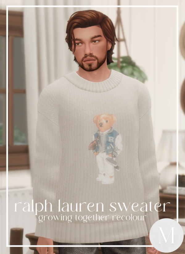Maxis Match ralph lauren sweater by simsfinds - The Sims 4 Custom Content