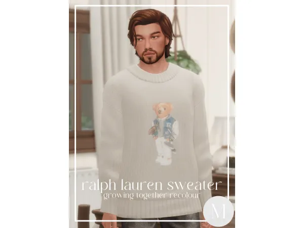 Maxis Match ralph lauren sweater by marilynjeansims - The Sims 4 Custom Content
