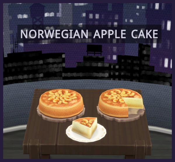 Maxis Match Norwegian Apple Cake by simsfinds - The Sims 4 Custom Content
