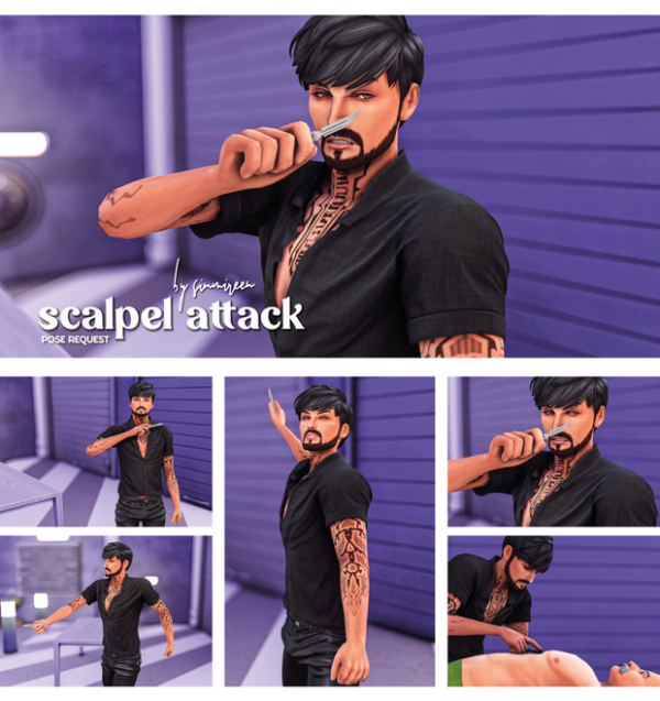 Mix Scalpel attack by simsfinds - The Sims 4 Custom Content
