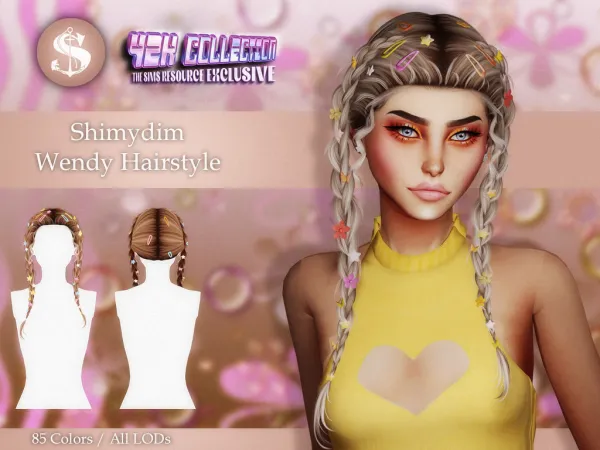 Alpha [ ] WENDY HAIR ACCESORIES CHILD - The Sims 4 Custom Content