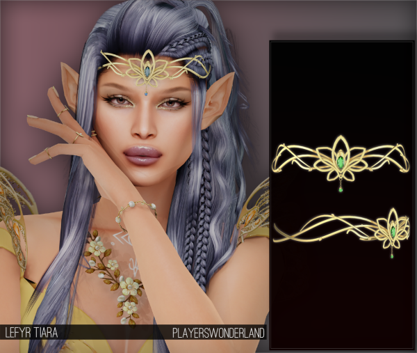 Alpha Lefyr Tiara by simsfinds - The Sims 4 Custom Content