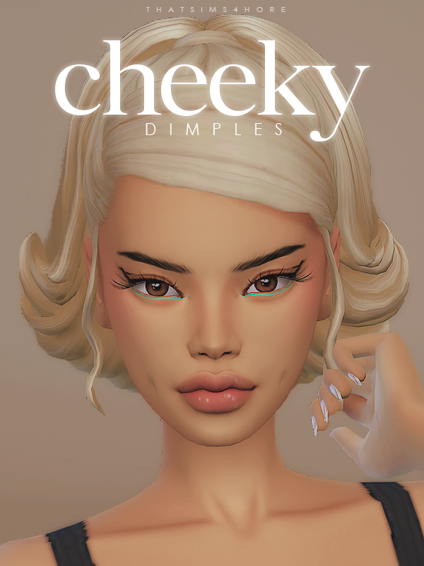 Maxis Match cheeky dimples by simsfinds - The Sims 4 Custom Content