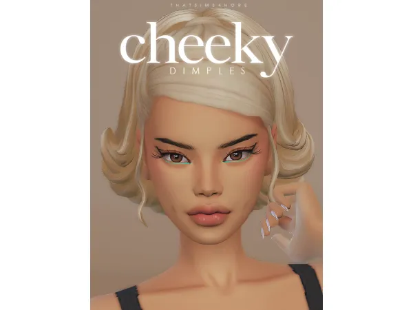 Maxis Match cheeky dimples by thatsims4hore - The Sims 4 Custom Content
