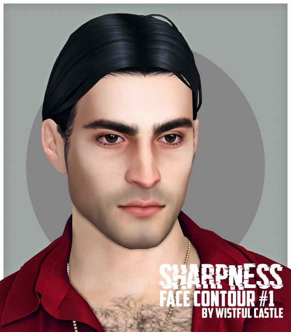 Mix Sharpness (Face Contour1) by simsfinds - The Sims 4 Custom Content