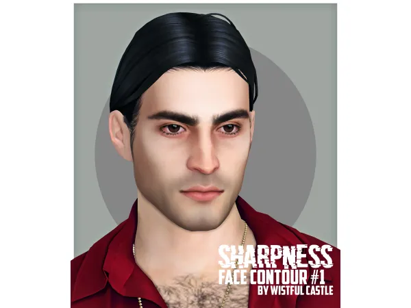 Mix Sharpness (Face Contour1) by wistfulcastle - The Sims 4 Custom Content