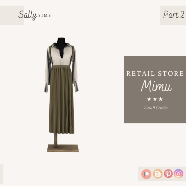 Alpha RETAIL STORE MIMU PART 2 (GIFT) by sally4sims - The Sims 4 Custom Content