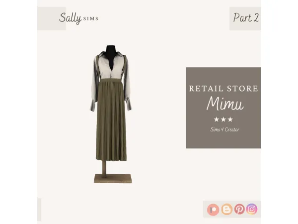 Alpha RETAIL STORE MIMU PART 2 (GIFT) - The Sims 4 Custom Content