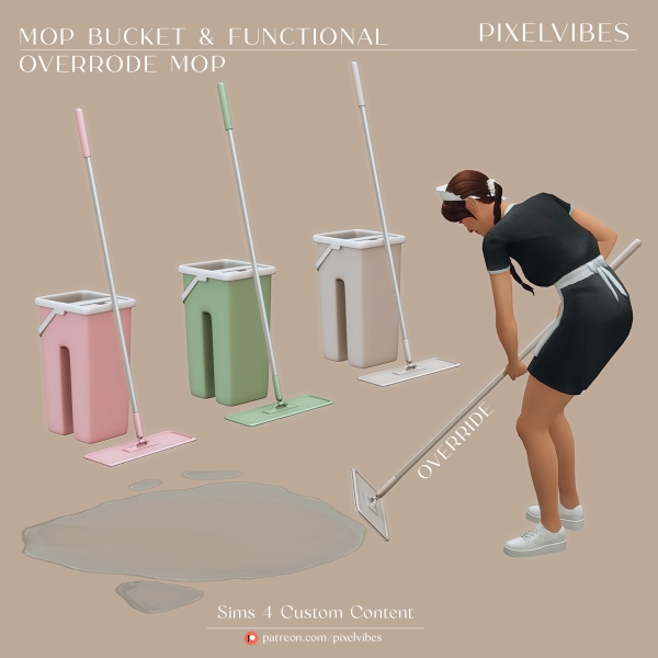 Maxis Match Mop by pixelvibes - The Sims 4 Custom Content