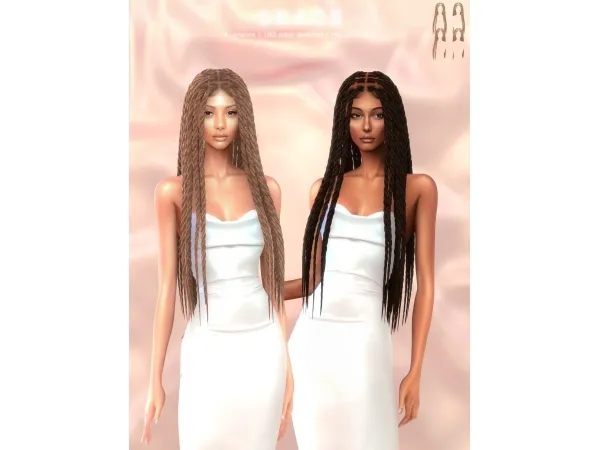 Alpha Grace Hairstyle - The Sims 4 Custom Content