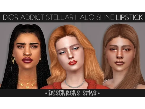 Alpha Dior Addict Stellar Halo Shine Lipstick - The Sims 4 Custom Content
