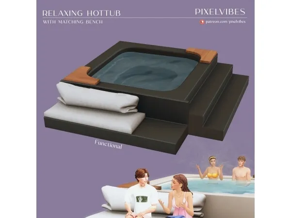 Maxis Match Relaxing Hottub - The Sims 4 Custom Content