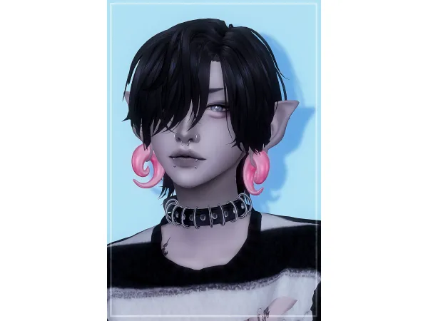 Maxis Match Spirals for Gauged Ears 1 by zynoox - The Sims 4 Custom Content