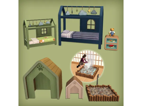 Some items from Besties Me and my Dog for - The Sims 2 Custom Content