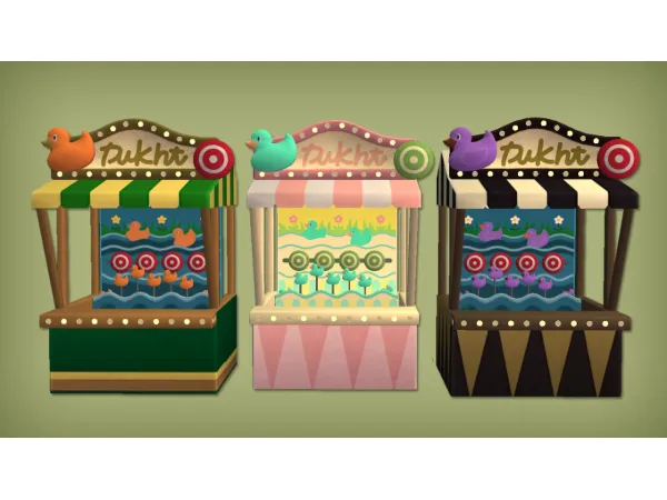 ACNH Carnival Game Ducks Functional for - The Sims 2 Custom Content