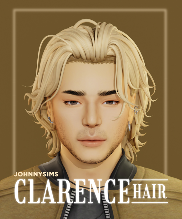 Maxis Match Clarence Hair by simsfinds - The Sims 4 Custom Content