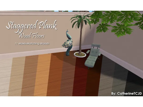 Staggered Plank Wood Floors - The Sims 2 Custom Content