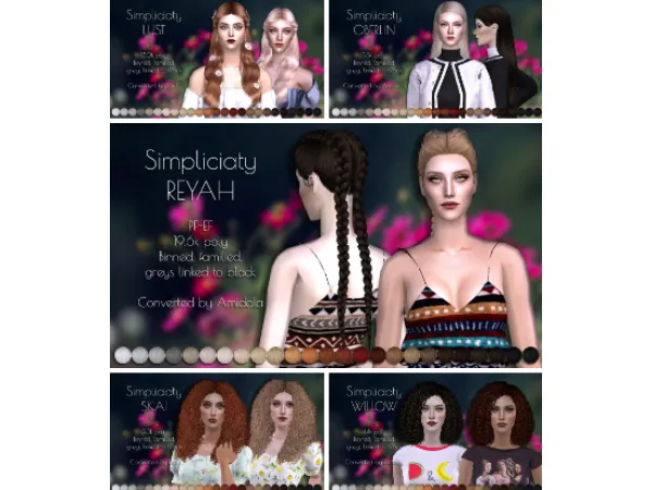 Simpliciatys female hair dump - The Sims 2 Custom Content