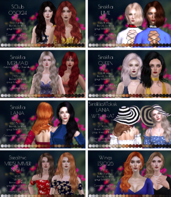 Random female hair dump Click the name to view the angles by simsfinds - The Sims 2 Custom Content