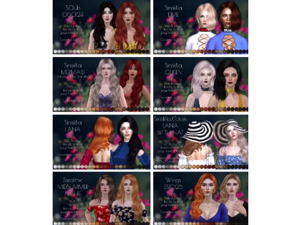 Random female hair dump Click the name to view the angles - The Sims 2 Custom Content