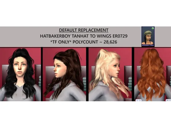 AMYBABY HATBAKERBOY TANHAT DEFAULTREPLACEMENT - The Sims 2 Custom Content
