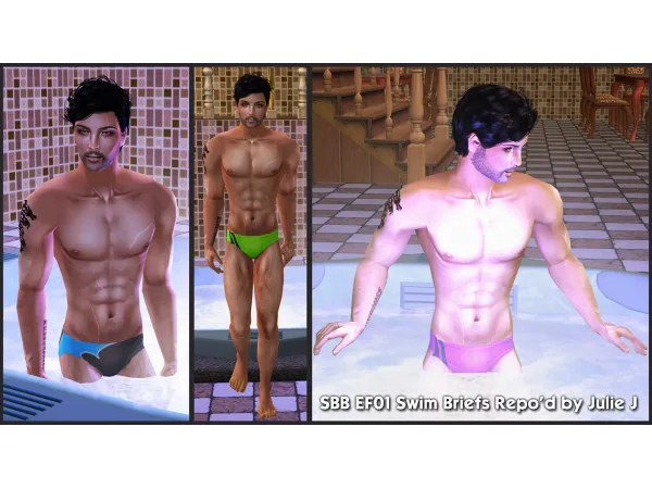 SlimBB and LeanBB Repod Swimwear by simsfinds - The Sims 2 Custom Content