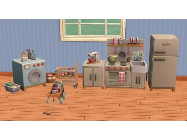 Tiny Playrooms Kitchen Set for - The Sims 2 Custom Content