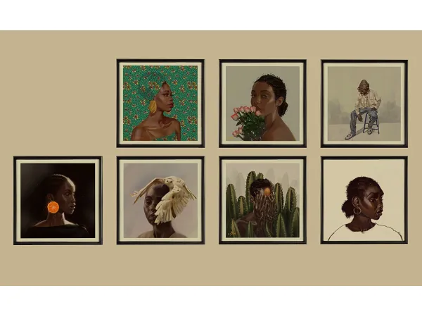 Adekunle Adelekes beautiful art - The Sims 2 Custom Content