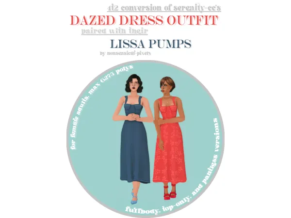 dazed dress - The Sims 2 Custom Content