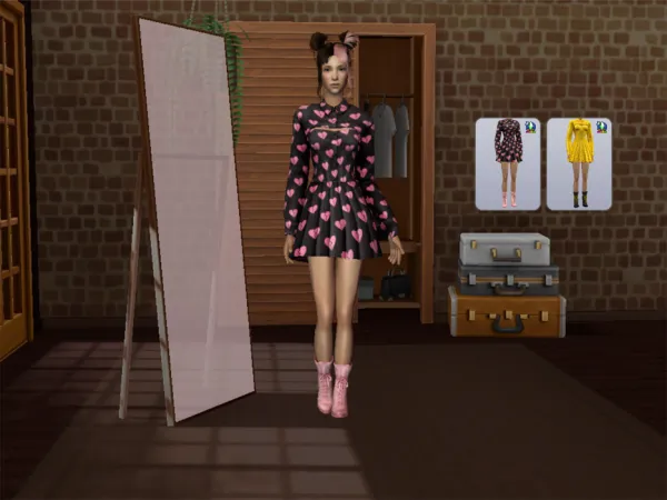 DressSequins and ShortDressShoesEP2 - The Sims 2 Custom Content