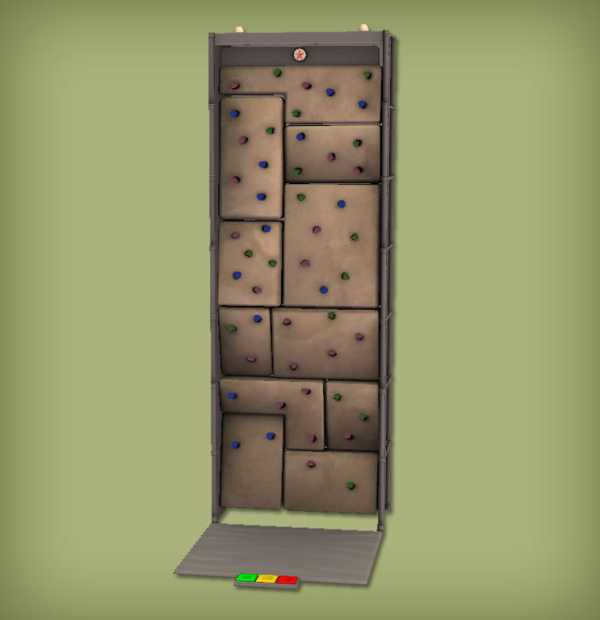 Vertical Challenge Rock Wall Functional for by simsfinds - The Sims 2 Custom Content