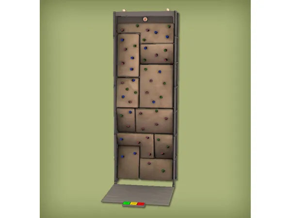 Vertical Challenge Rock Wall Functional for - The Sims 2 Custom Content